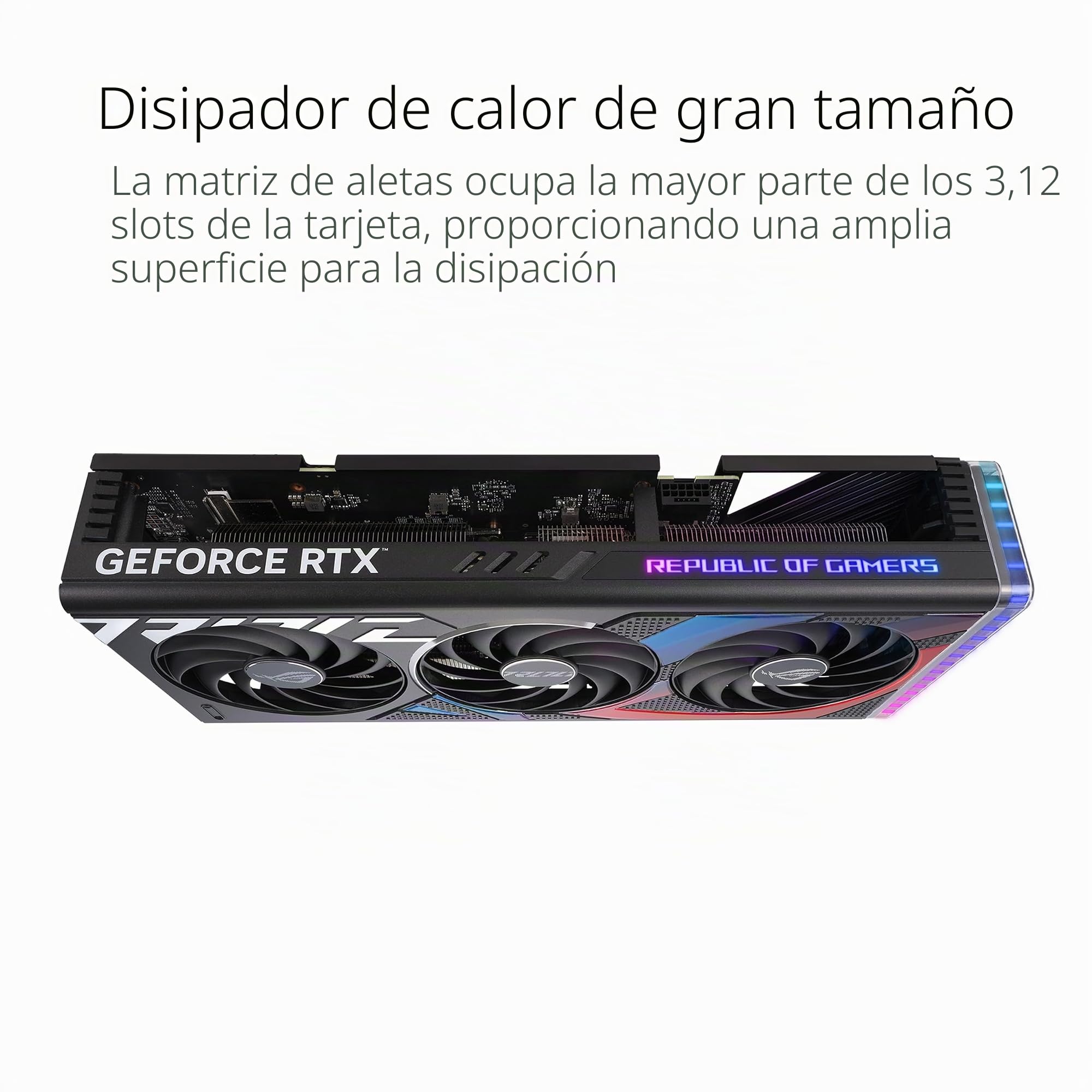 ASUS ROG Strix GeForce RTX 4070 Ti Super OC Edition - Tarjeta gráfica Gaming (PCIe 4.0, 16GB GDDR6X, DLSS 3, HDMI 2.1a, DisplayPort 1.4a, Placa Posterior ventilada, Sensor de Potencia, Aura Sync)