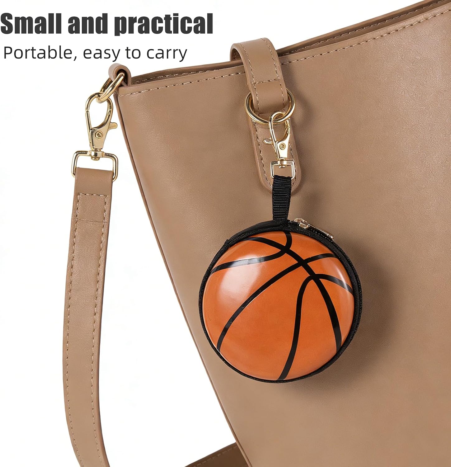4pcs Sports Coin Pouch Keychain Wallet with Zipper for Travel