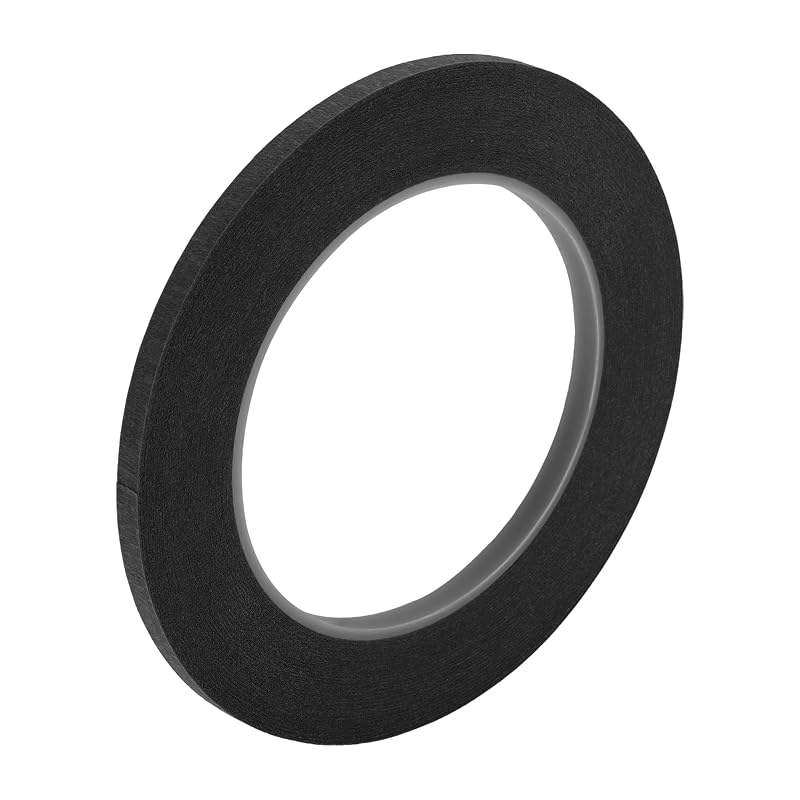 Fita Crepe para Mascaramento INFINAUTO Preta 0,508 cm x 30 m – 1 unidade