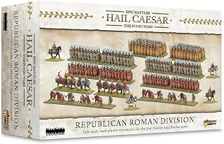 Warlord Roman Britain Hail Caesar Epic Battles: Republican Roman Division Tabletop Miniatures - Plastic Paintable Roman Britain Soldiers Set, Table Top 28mm Military Minifigures for Adults