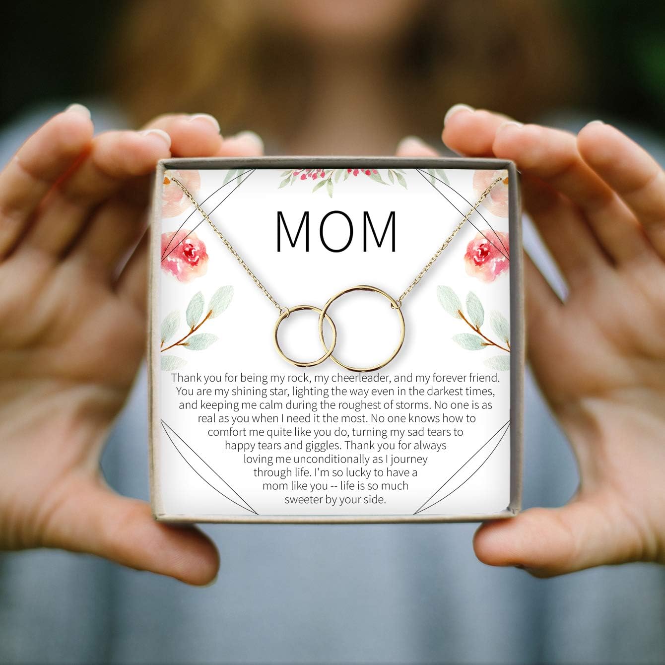 Dear Ava Necklace Gift For Women and Girls - Adjustable Modern Jewelry Pendant Love Gifting Idea for Her with Heartfelt Card - Long Distance Gifts for Your Loving Ones