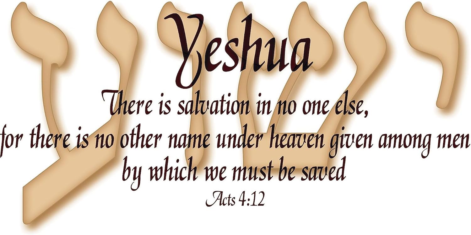 CafePress Yeshua Acts 4:12 Oval Sticker Oval Bumper Sticker Car Decal