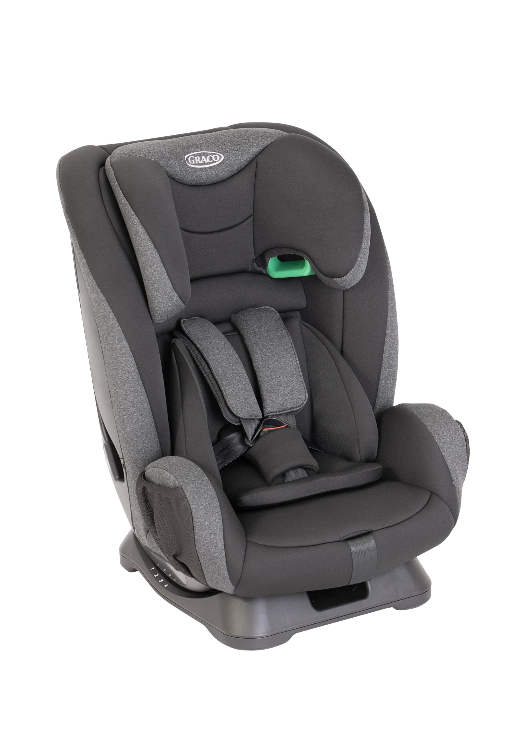 Graco Junior Maxi lichtgewicht hoge rug Booster autostoel, groep 2/3 (4 tot 12 jaar benadering, 15-36 kg), zwart : Graco