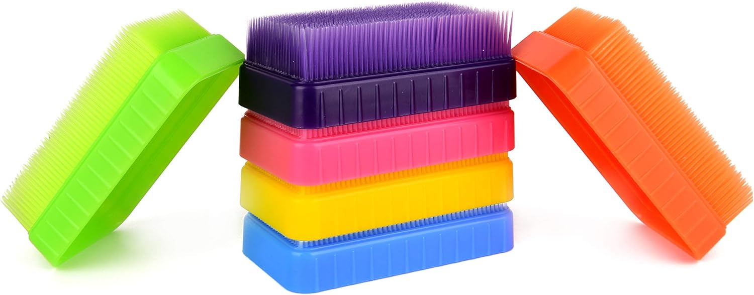 Special Supplies Therapressure Therapy Brush for Occupational and Sensory Brushing, 6 Pack, Stimulating and Calming Tools for Kids and Adults, Soft Flexible Bristles, Latex Free : Health & Household