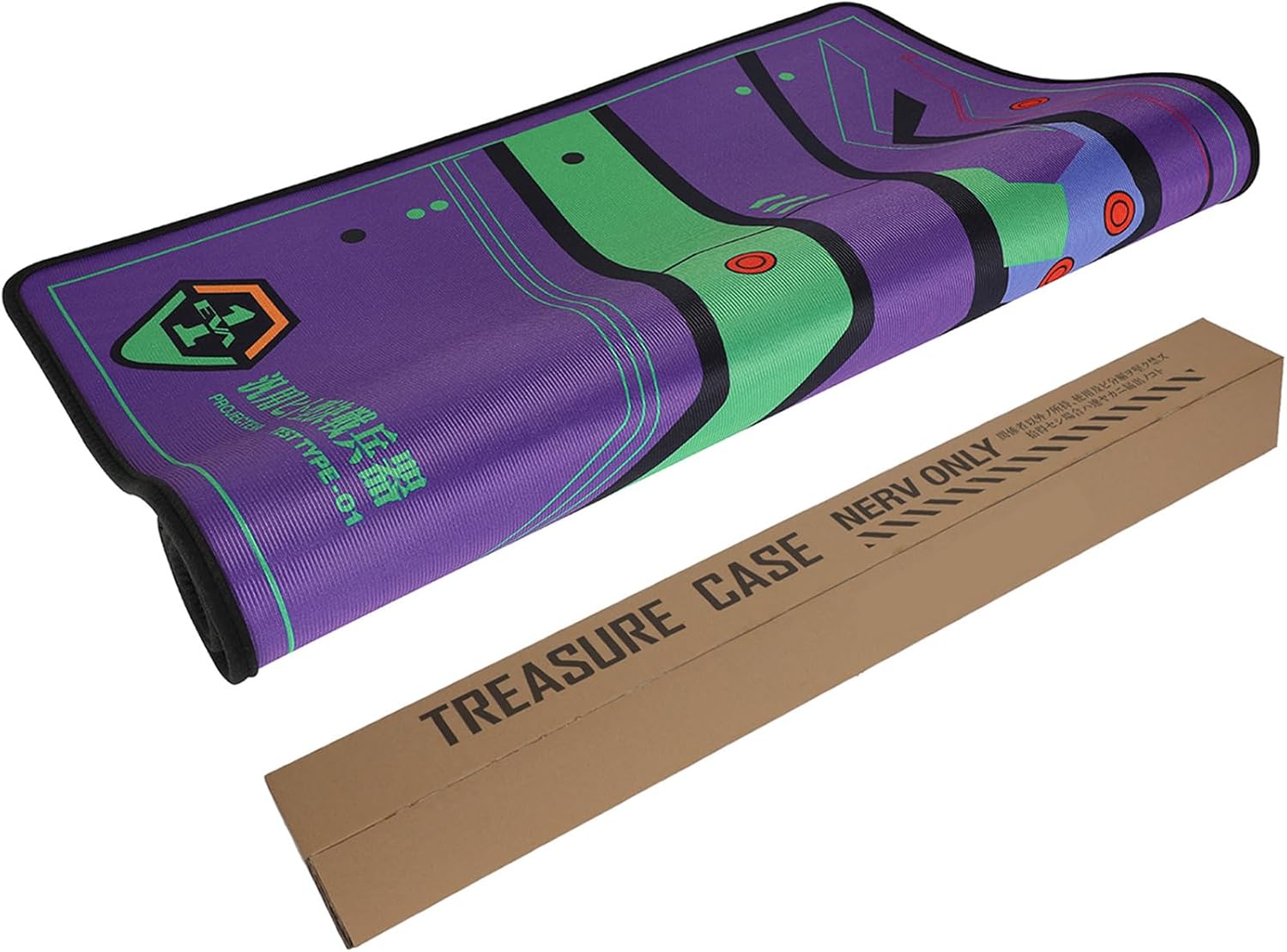 Office Chair Mat | Non-Slip Hard Floor Chair Mat 35"×47" | Evangelion Unit-01 Mech Inspired Design by TREASURE CASE
