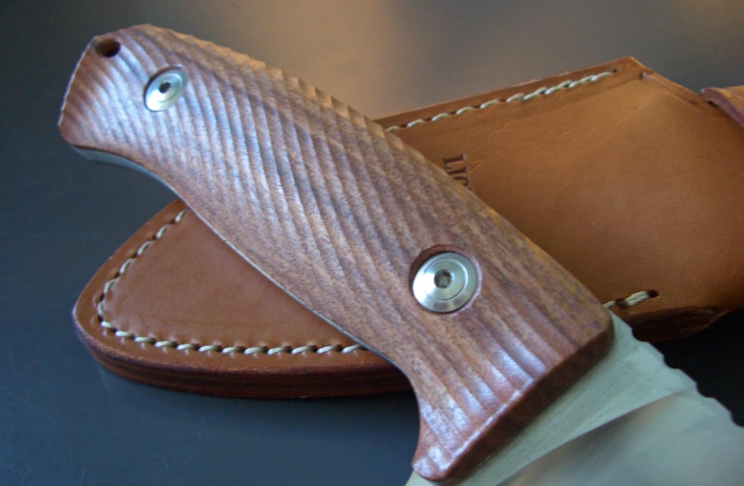 Lion Steel LIONSTEEL M3 ST Bushcraft Fixed Blade Knife Niolox Stainless and Santos Wood Hunting Knives