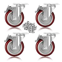 Vista 1 de Ruedas giratorias PRITEK RED