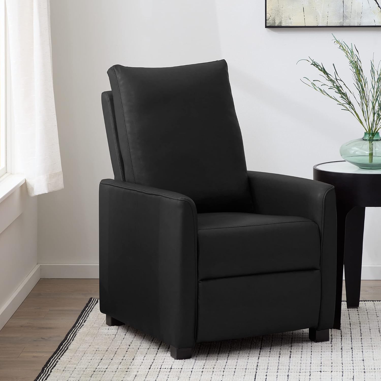 Edenbrook Adams Modern Round Arm Recliner Living Room Chair, Camel : Everything Else