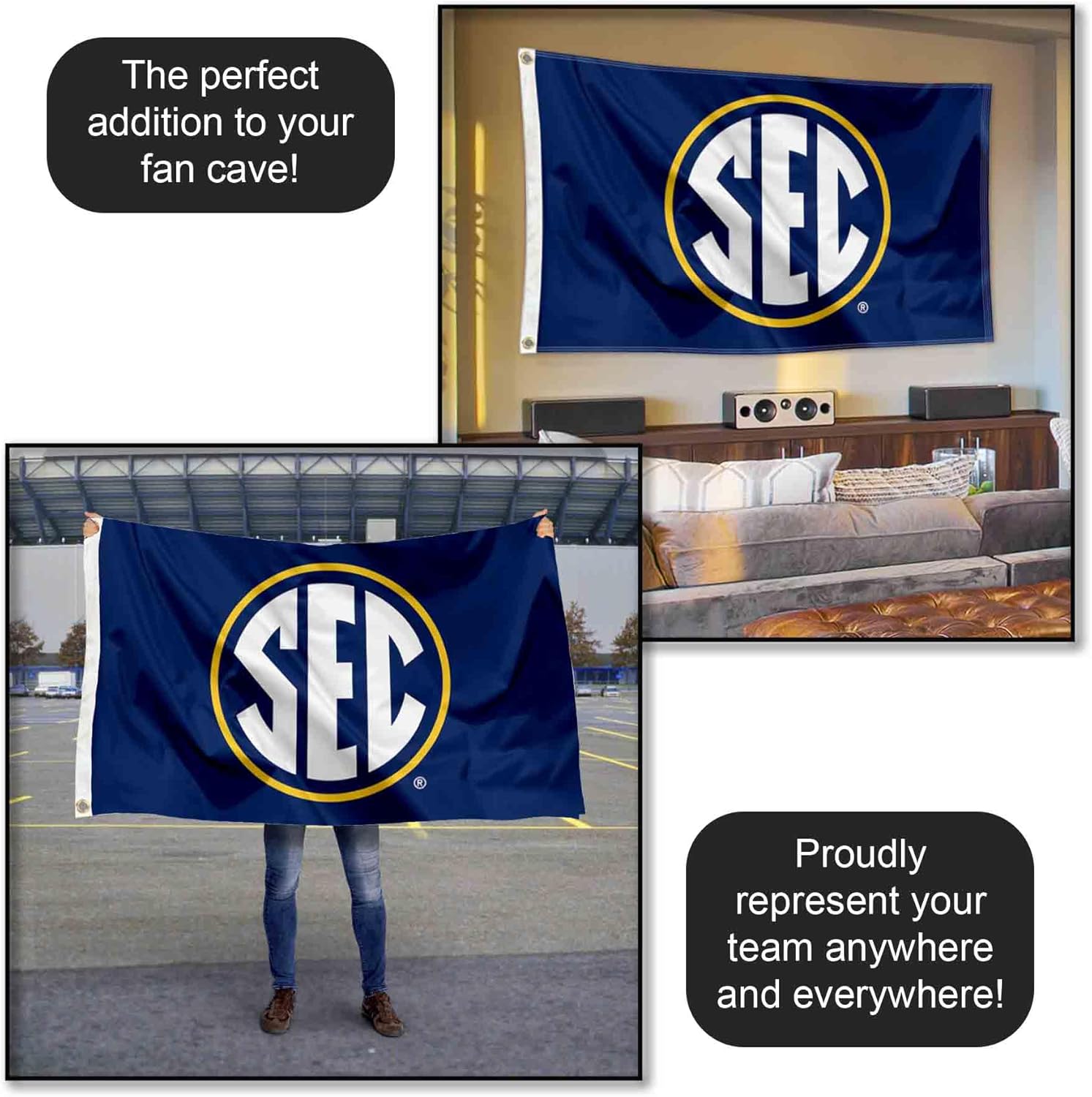 SEC Logo Flag Large 3x5 - Image 5