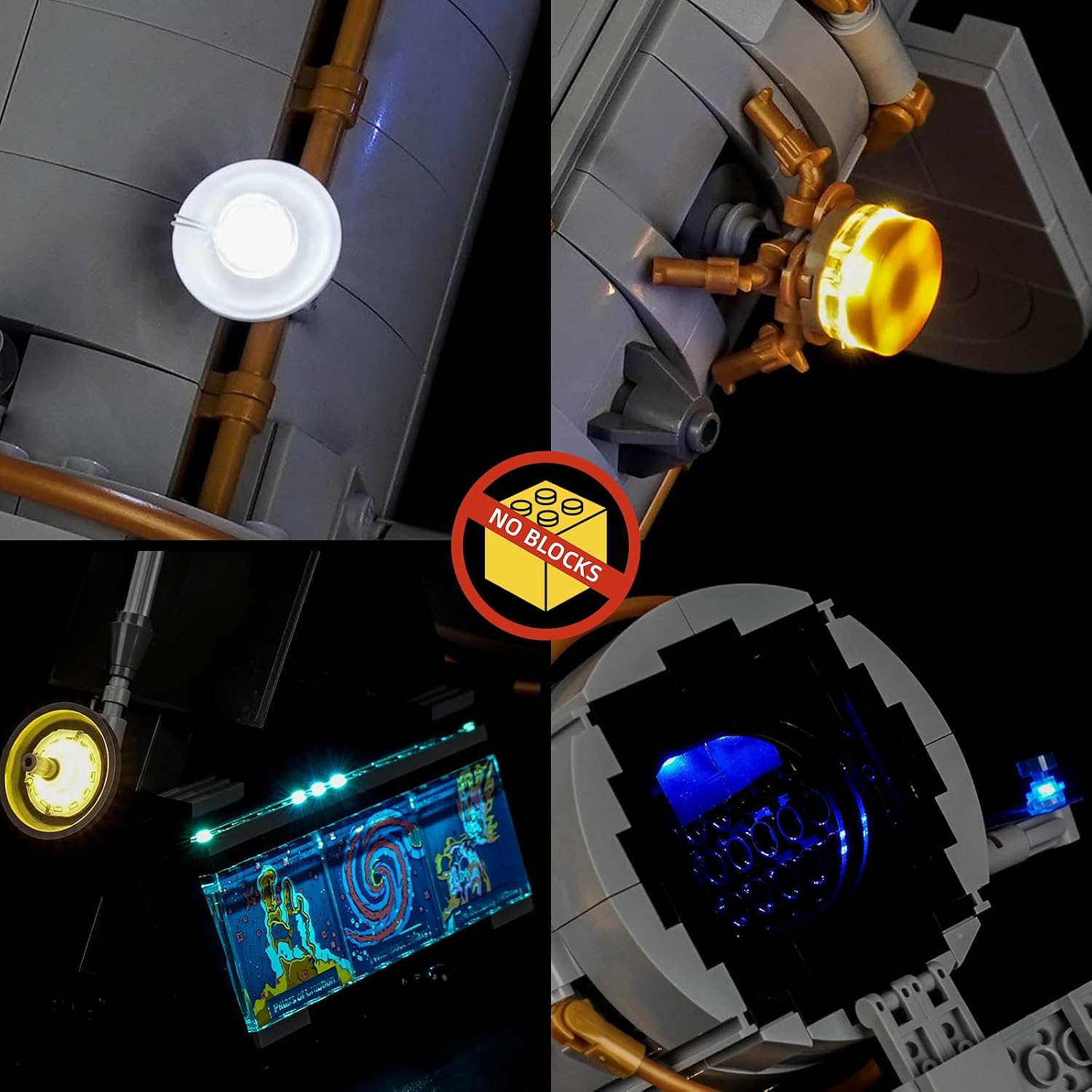 BrickBling Light Compatible with Lego Hubble Space Telescope 11382 | LED Lighting Kit, Easy Installation