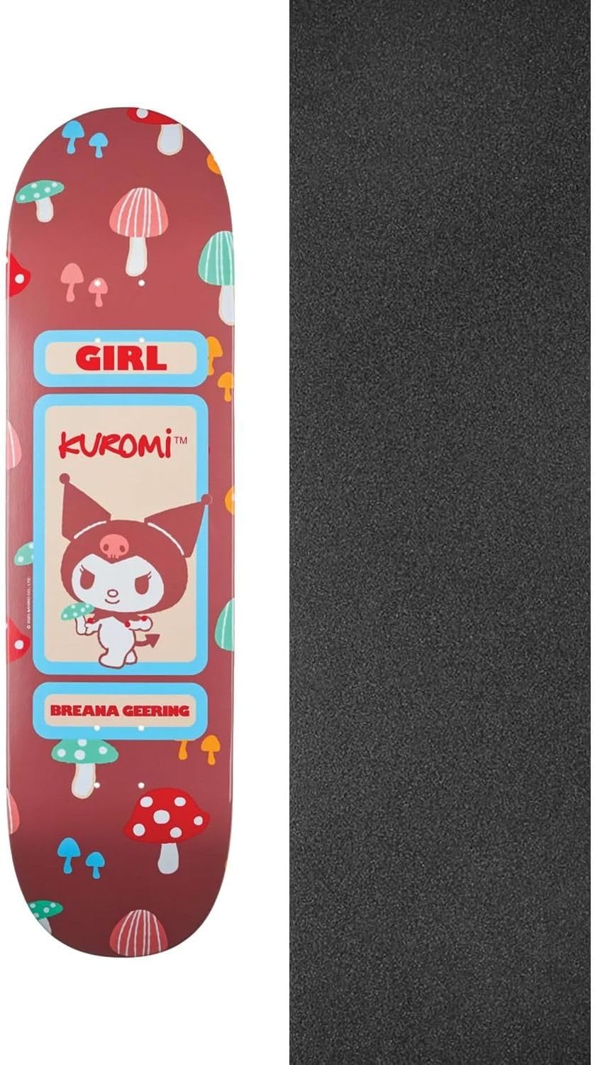 Girl Skateboards Breana Geering Hello Kitty Sanrio Friends Skateboard Deck 8.5" x