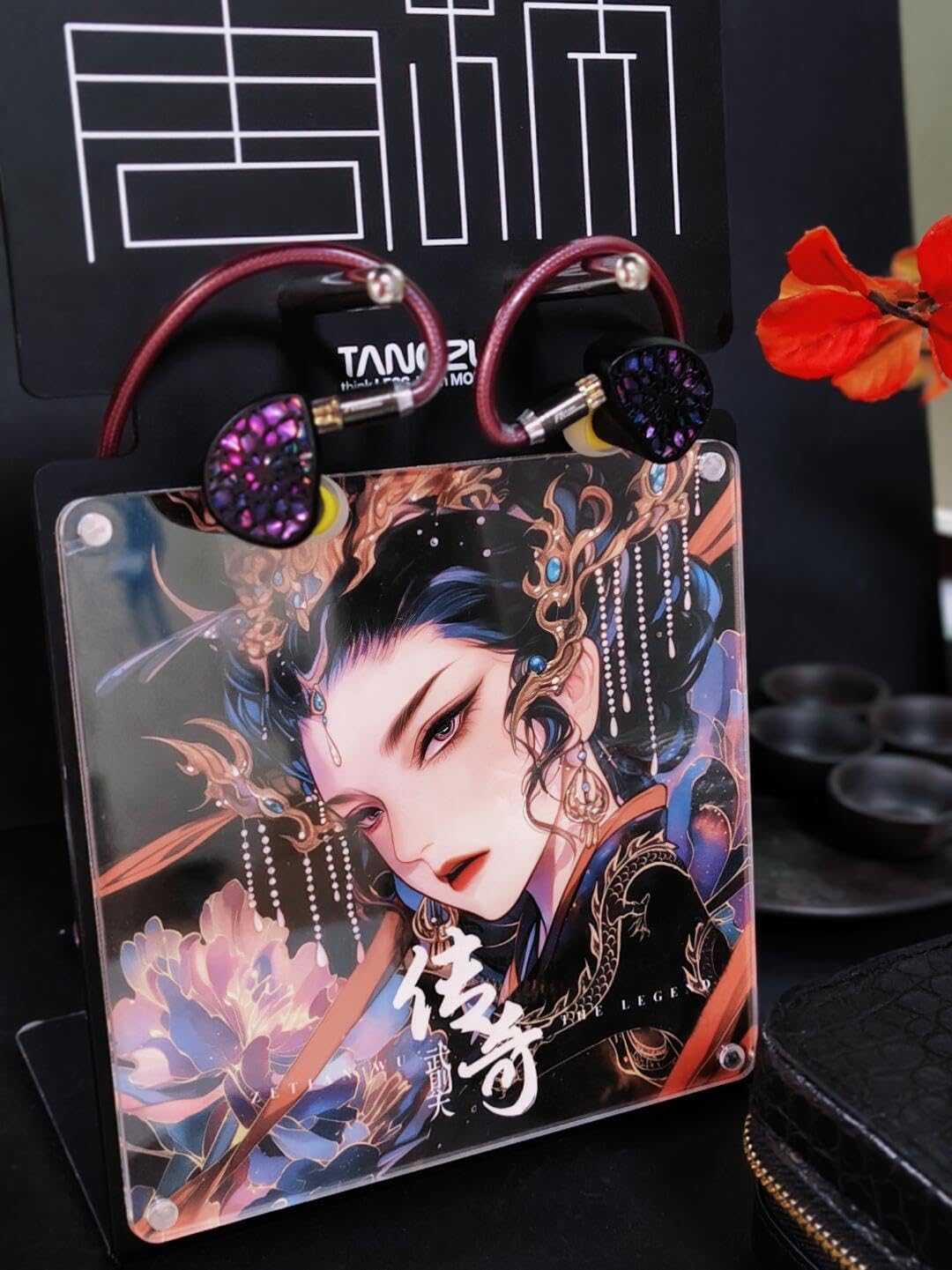 TANGZU Zetian Wu Legend Edition in-Ear Monitors Earphones, HiFi Wired Earbuds Headphones with Dual Planar 14.2mm & 6.2mm, 0.78mm Detachable Cable for IEMS, Audiophile Musician, Black 4.4mm