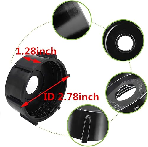 Miniatura 8 de Anbige Piezas de repuesto Frasco de vidrio de 6 tazas con cuchilla, junta, base, tapa, compatible con licuadoras Oster