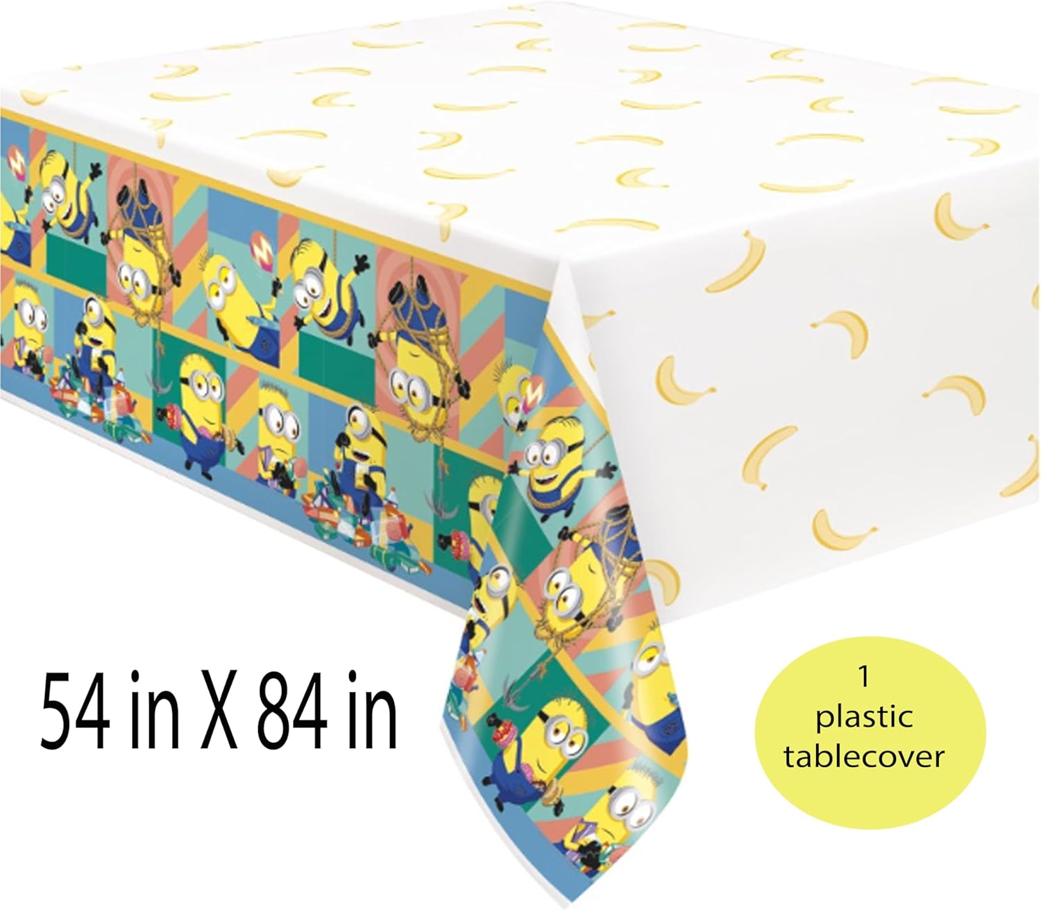 Despicable Me Birthday Party Supplies for 16 Guests – Minions Themed Plates, Napkins, Cups, Table Cover & Birthday Candles – All-in-One Kids Party Decoration Pack - Image 5