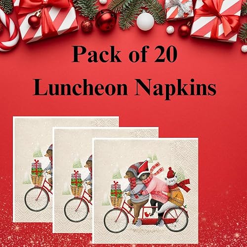 Miniatura 4 de Servilletas de papel de 20 unidades, 13 x 13 pulgadas, diseño de animales de animales de tigre, servilletas de cóctel de 3 capas para arte, cena y