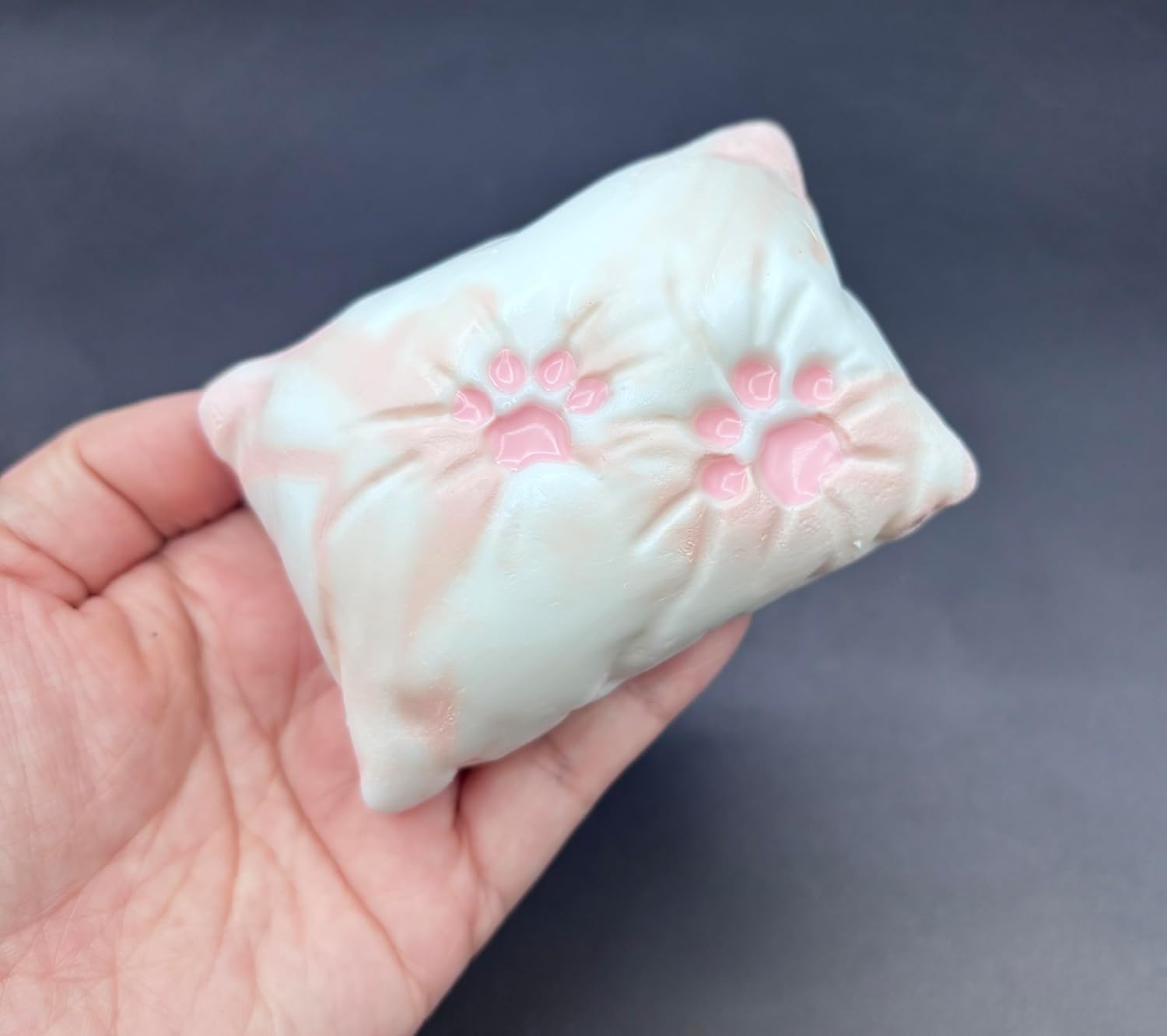 Frozen Butter Textured Strawberry Pillow cat paw Taba Squishy Toy