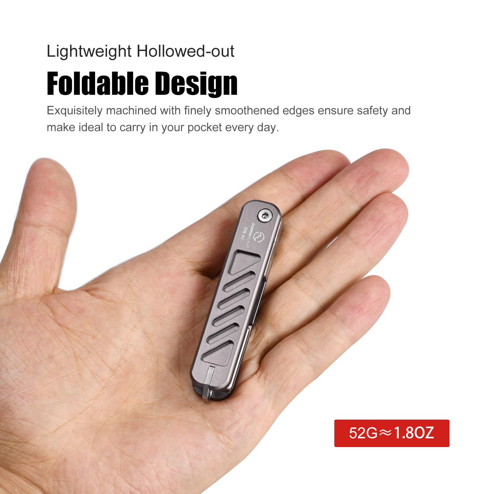 SUNWAYFOTO DW-02+ Foldable Tool Set including Allen Key Stainless Steel 2.5/3/4/5 mm, Phillips and Flat Head - Image 3