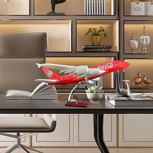 Miniatura 4 de Modelo grande del avión modelo 1160 A380 modelo modelo del avión para los adultos con la luz del LED para el regalo y la decoración