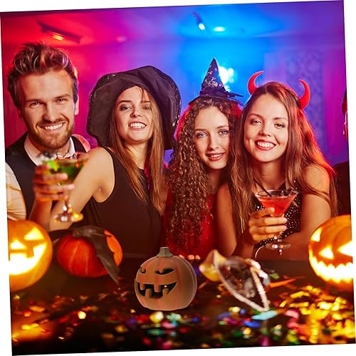 Miniatura 2 de DOITOOL 2 piezas de Halloween Jack-o-Lantern para decoración de puerta de Halloween, decoración de Halloween, decoración de faroles al aire libre,