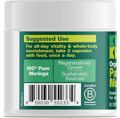 Miniatura 3 de KULI KULI Cápsulas orgánicas de moringa pura, 60 CT
