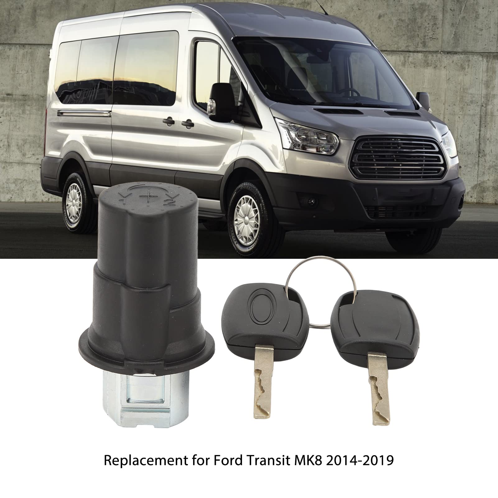 Serrure de Capot, Serrure de Capot Moteur avec 2 Clés 1926225 Remplacement pour Transit Tourneo Custom 2012‑2019