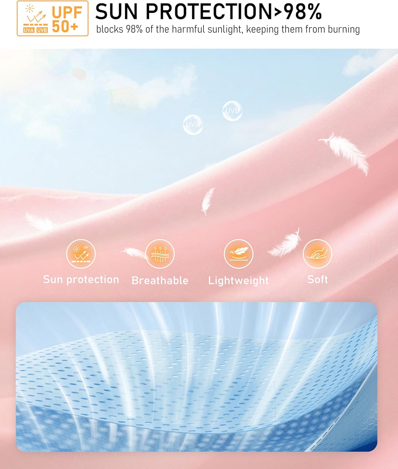 Soothfeel Women's UPF 50+ Sun Protection Athletic Jacket Lightweight Crop Zip Up Long Sleeve SPF Shirts Hiking Workout Pocket - Image 5