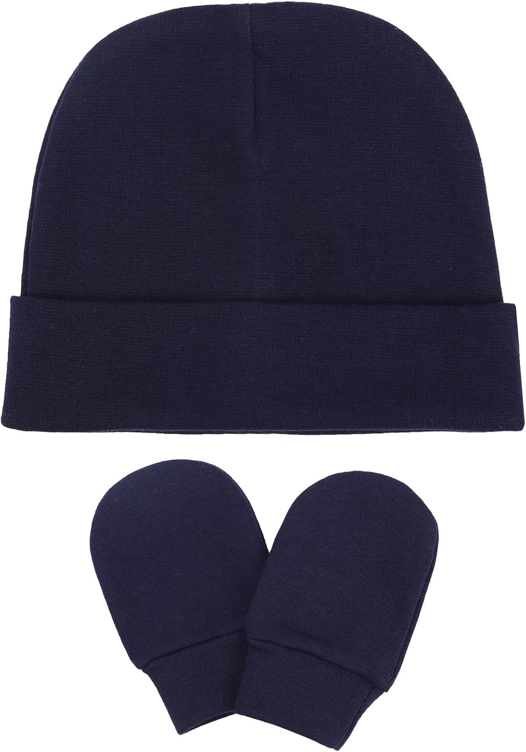 Newborn Baby Hats and Mittens Set Infant Beanie Cap Toddler Gloves Newborn Hospital Hats for Baby Boy Girl Kid 0-6 Months - Image 4