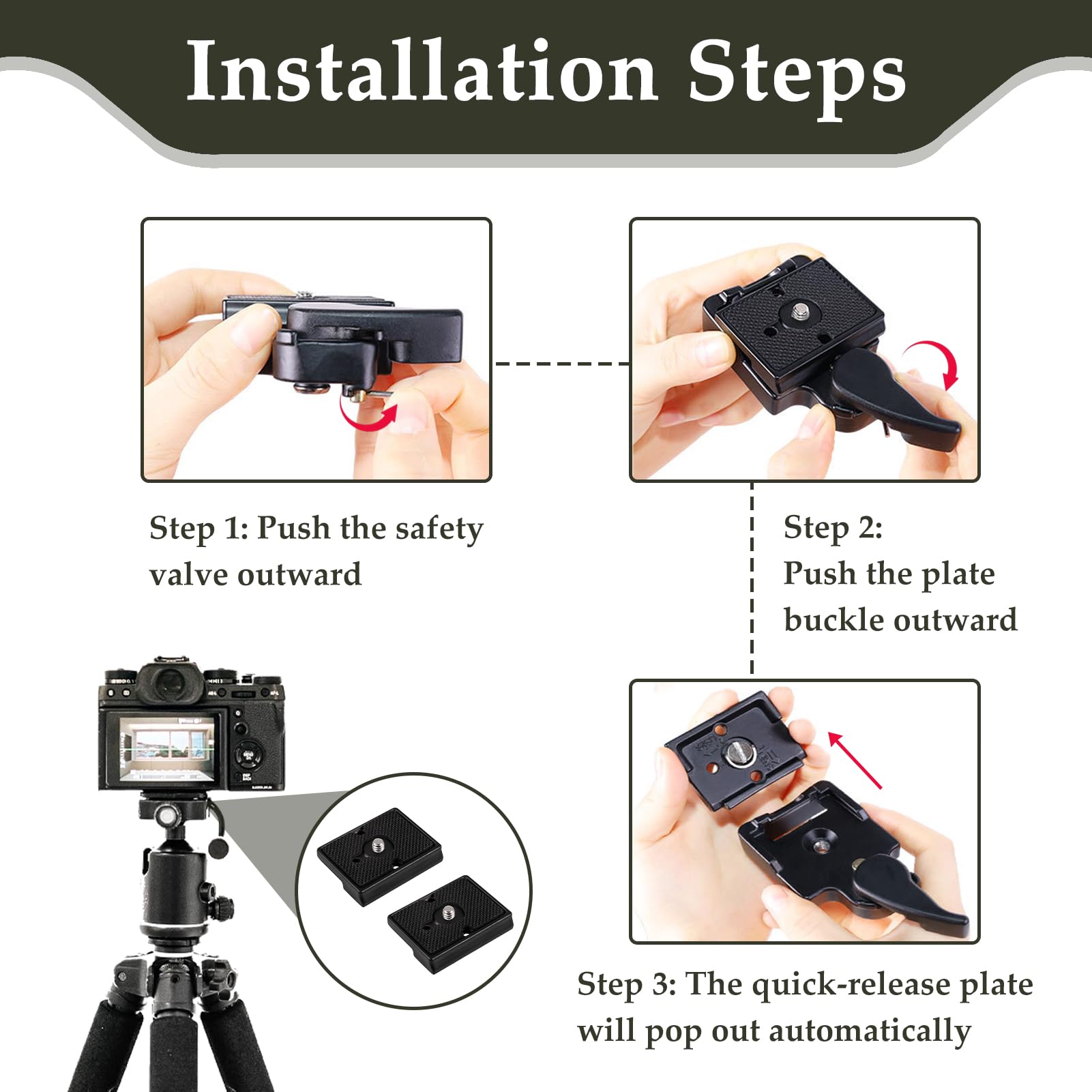 Piastra Sgancio Rapido 200mm Per Fotocamera - Compatibile Arca Swiss - Per Treppiedi - Foto 7