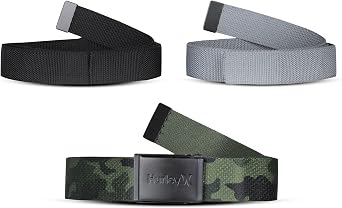 Hurley Mens Belts 3-pack