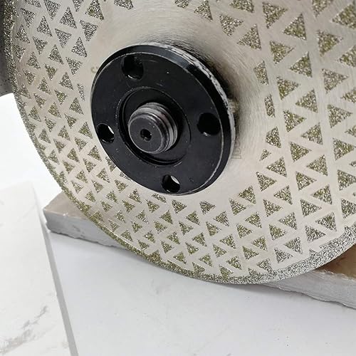 Miniatura 9 de SHDIATOOL Disco abrasivo de diamante de 5 pulgadas para la rueda de corte recubierta de un solo lado de mármol de granito con eje de 58 pulgadas-11