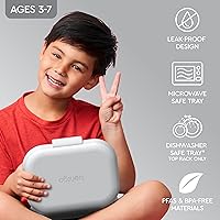 Vista 3 de Bentgo Kids Chill lonchera; solución para el almuerzo con 4 compartimentos y paquete de hielo extraíble para comidas y aperitivos para llevar, a