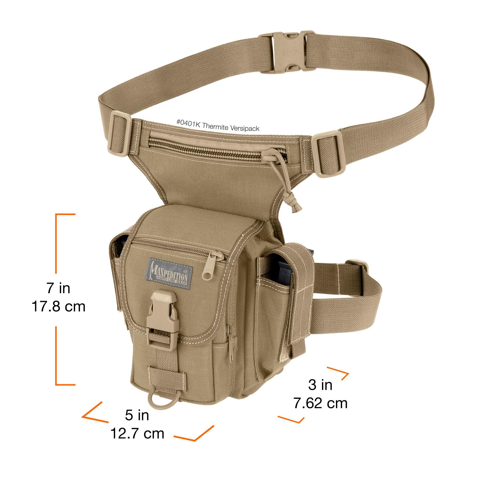 Maxpedition Sportowa nerka Thermite Versipack beżowa (khaki) MAXP-401-K