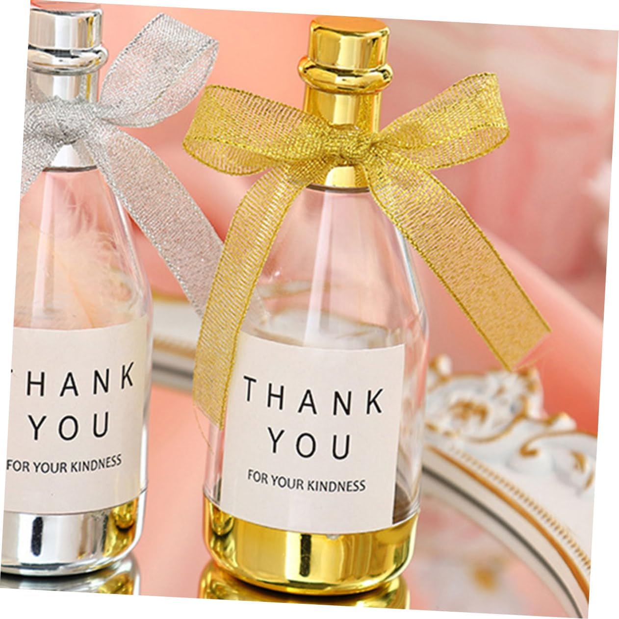 SHOWERORO 24Pcs Elegant Bottle Candy Storage Containers Party Favors for Adults for Weddings and Birthdays Durable and Reusable Party Favor