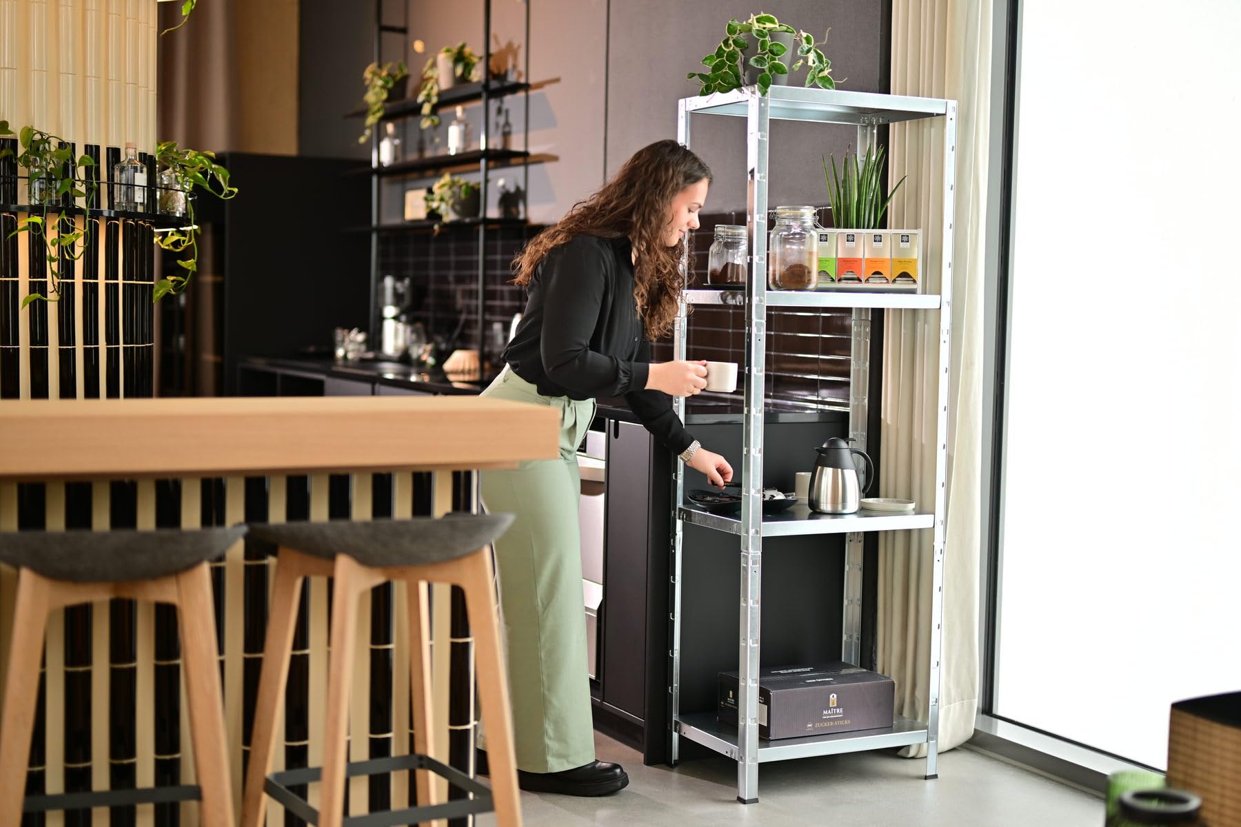 SCHULTE Regalwelt Steckregal 2er Set mit 4 PowerMAX Fachböden