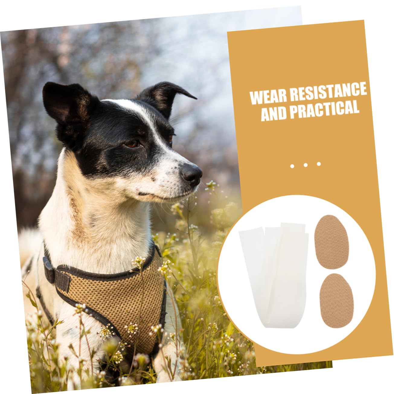 YARNOW 10 Paires Autocollants pour Oreilles De Chien Outil pour Relever Les Oreilles De Chien Kit De Positionnement d'oreille De Chiot Correction des Oreilles du Chien Tissu Non Tissé