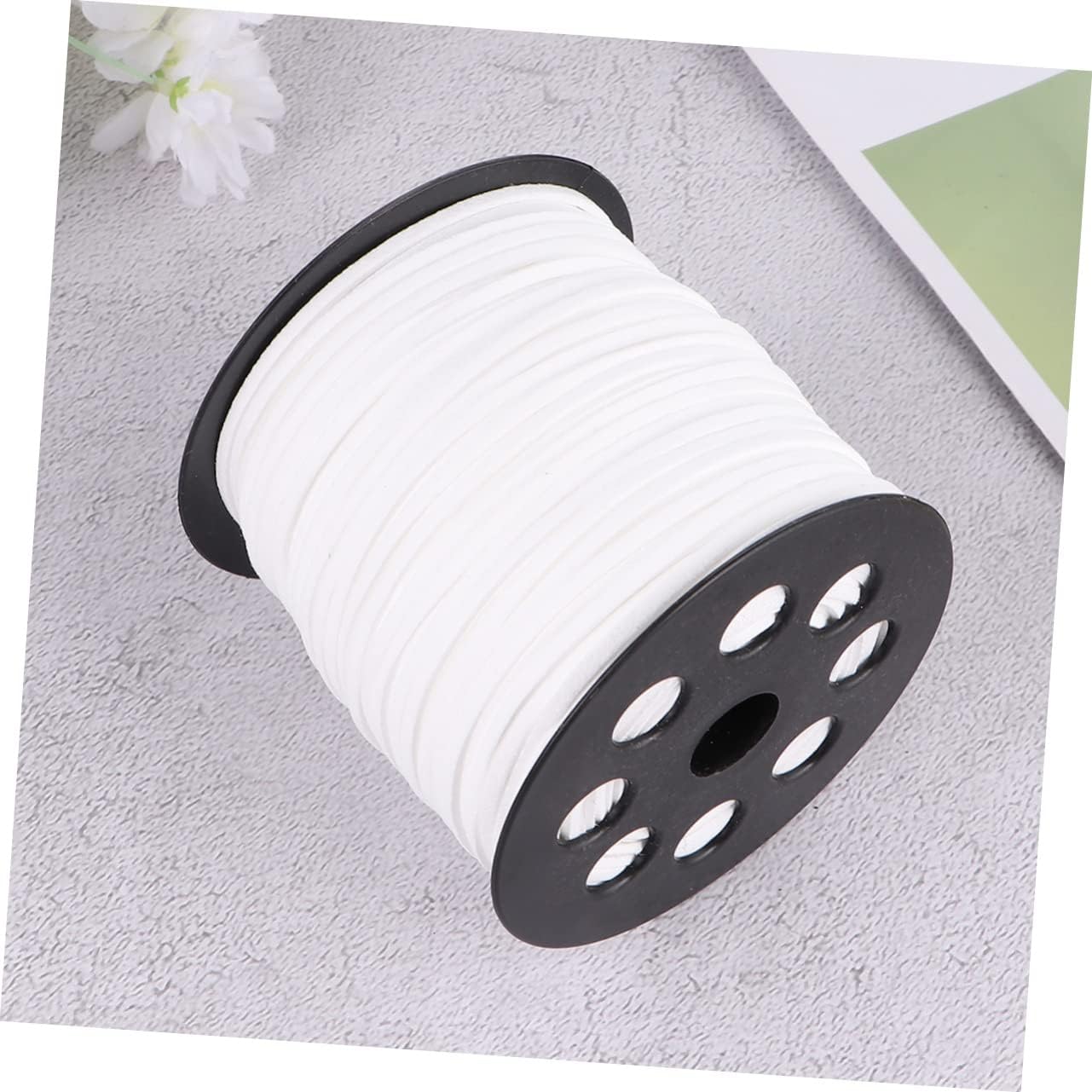 SHINEOFI 2rolls Faux Leather Jewelry Cord DIY Bracelet Necklace Making Thread Faux Suede Beading Rope for DIY Craft