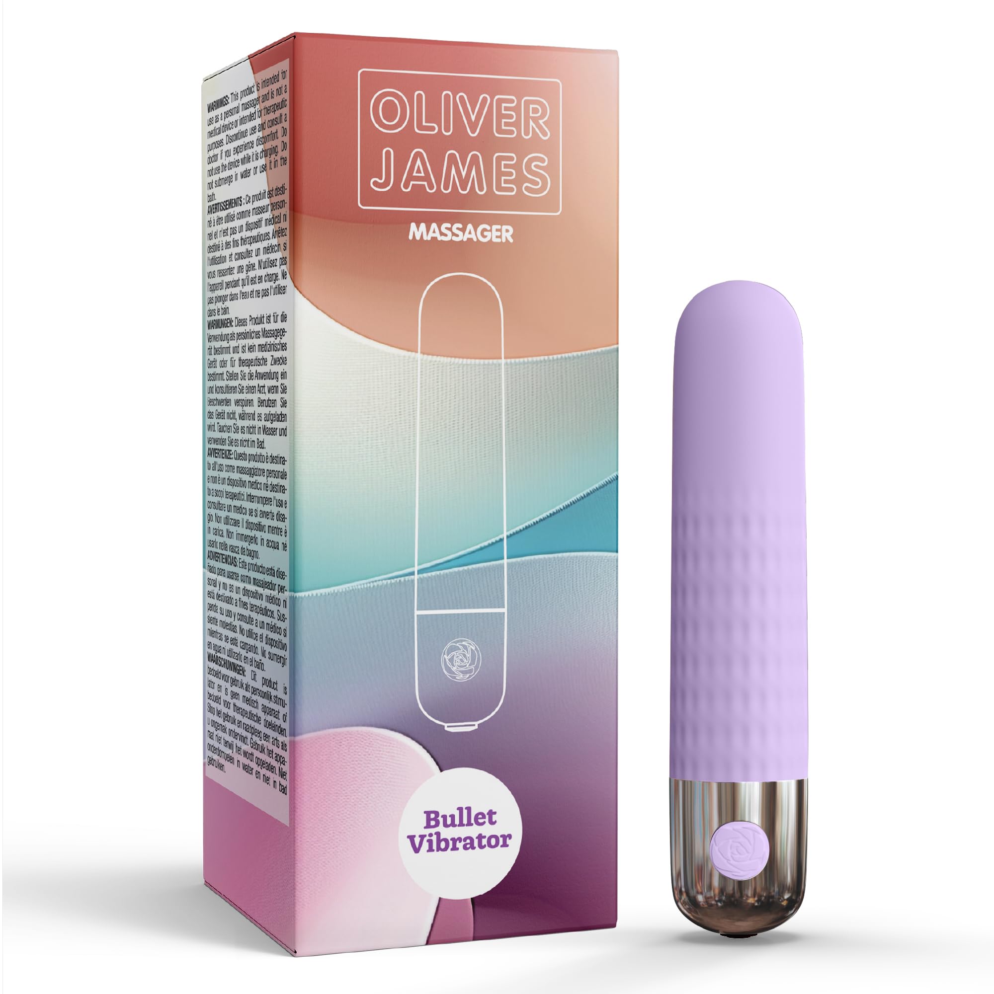 Amazon.com: Oliver James Bullet Vibrator for Women - Pocket-sized Mini  Vibrator Bullet Sex Toy with 10 Pleasure Modes