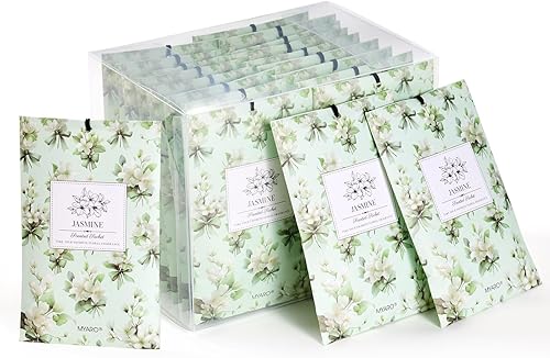 Miniatura 11 de MYARO Paquete de 12 sobres perfumados de sándalo para cajón, armario y espacios pequeños, bolsas de ambientador, eliminador de olores para ropa