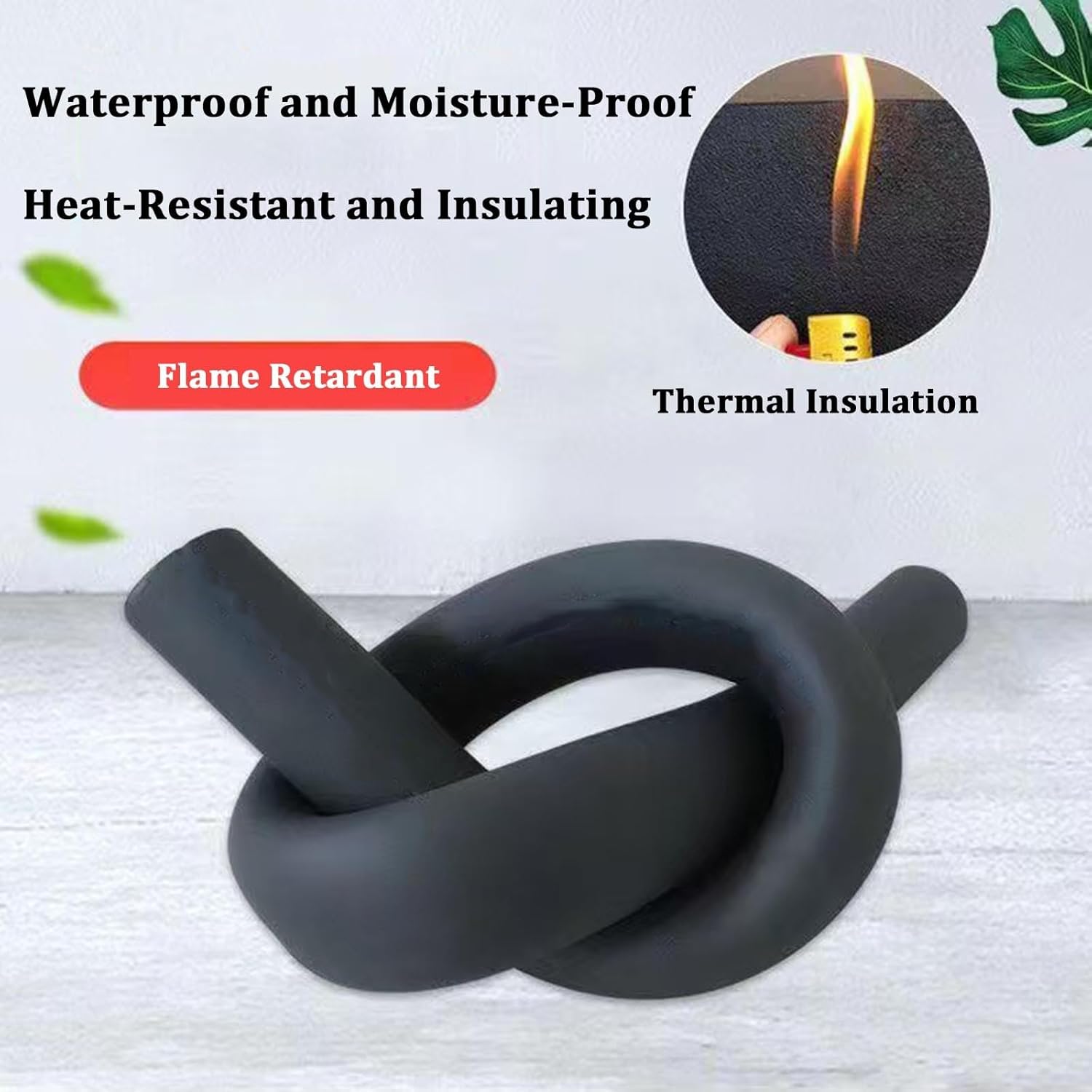 Antifreeze Pipe Insulation Cover, Pipe Insulation Lagging, Waterproof Insulation, Flame Retardan, Soft Foam Tubing for Handle, Pool, Water Pipes(T20MM X ID89MM X 2M)