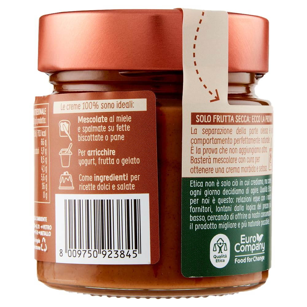 2X Crema di Nocciole Tostate Pura al 100% Biologica 175g