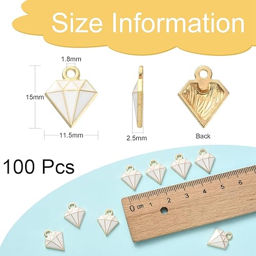 Vista 34 de LiQunSweet 80 unidades de 4 estilos de dientes saludables para cepillo de dientes, dientes esmaltados, mini dijes para hacer joyas, accesorios