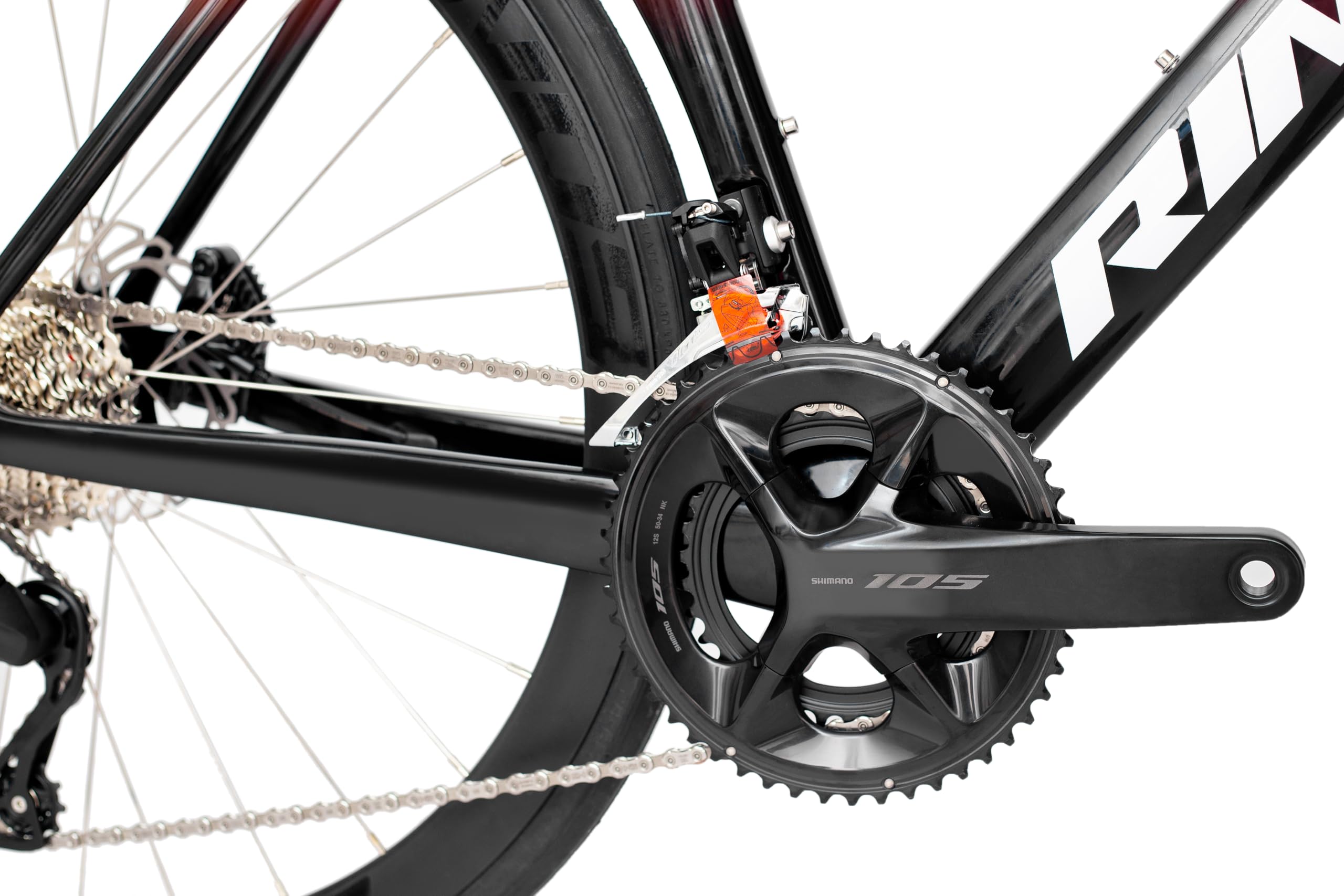 Rinos Odin 4 Bici da Corsa in Carbonio | 105, 24 Velocità | Telaio in Carbonio T800 | 9,6 kg | Freni a Disco Idraulici | Cerchi Aerodinamici 38 mm