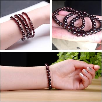 ★特選一連★NEW♢数量限定【高品質ガーネット『柘榴石』タンブル連】❤️ AMR11 宝石質 6x8mm 天然 楕円 柘榴石 ガーネット ルース 裸石