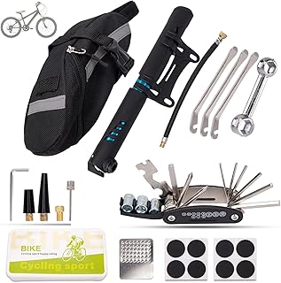 ZMCYNG Bike Repair Kit, Cycling Tool Kit Bicycle Repair Tool Bag Bicycle 16 in 1 Portable Multi-Function Tools with Bike T...