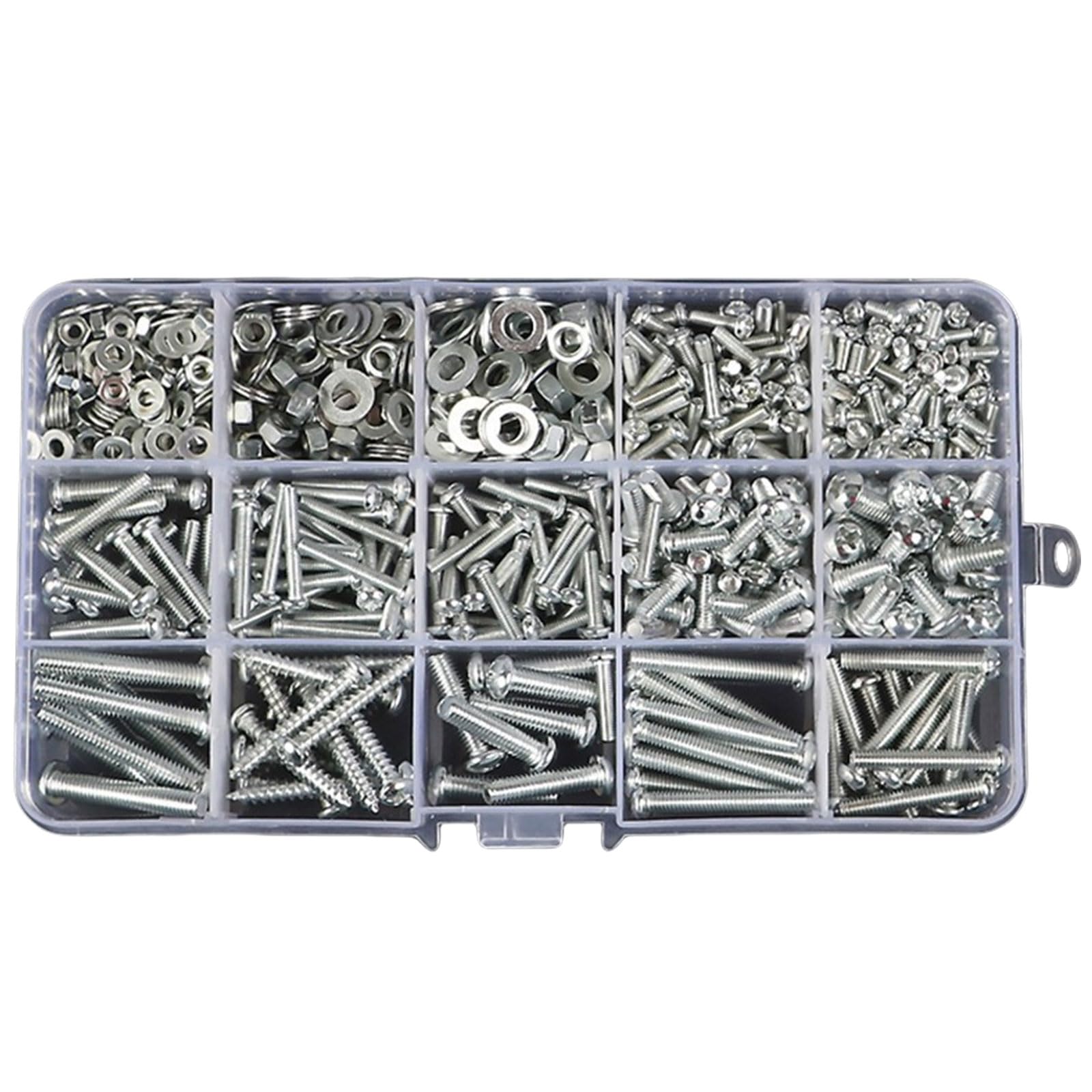 Metal Screw Set Fastening Screws Stable Screw Selection Nails Fastener Nut Upgrades for Multifunction Tool Application Organizers Set