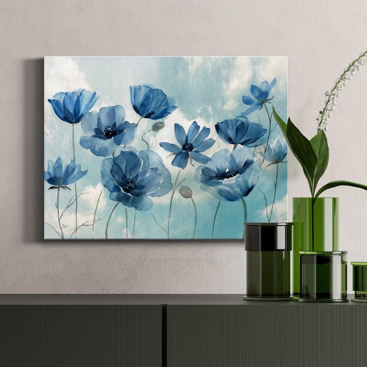 Landscape Picture Canvas Wall Art Print Decoration Painting Ocean Floral Forest Painting Photo for Living Room Bedroom Office, Ready to Hang