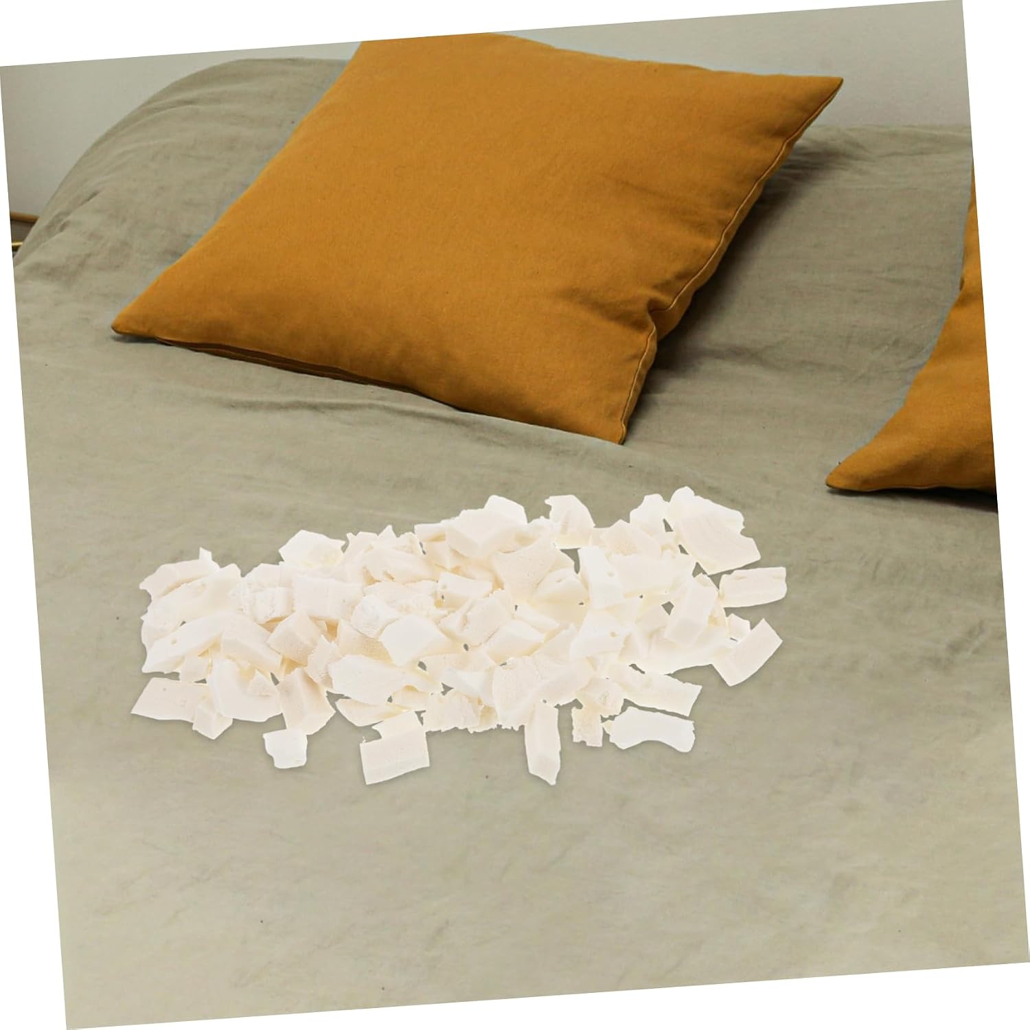 Unomor 1Set Latex Filling for Bean Bag Chair and Couch Cushions Soft Breathable Stuffing for Pillows DIY Projects and Dog Beds of Latex Particles