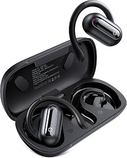 ACAGET Open-Ear Wireless Headphones for iPhone 15 Pro Max Bluetooth Earbuds Sport Earphones with Mic, 30H Playtime, Deep Bass,IPX5 Waterproof, for Workout, Running, Cycling, for Samsung, Google OPPO