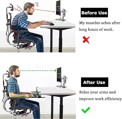 Miniatura 3 de V3VOGUE Bandeja de teclado para debajo del escritorio con abrazadera en C resistente, fácil de instalar, cajones deslizantes para teclado debajo del