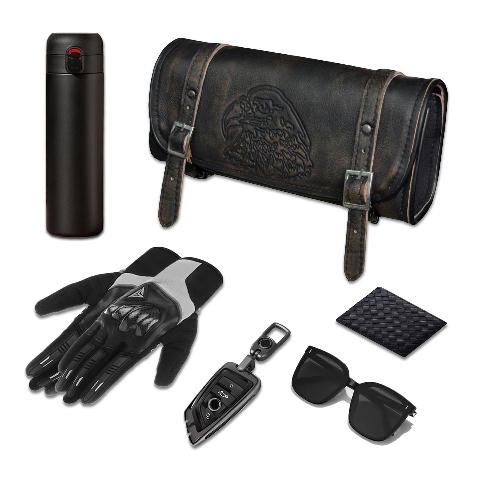 Amazon | Gargoyle Bellsレザーオートバイツールバッグ - ユニバーサル